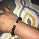 White Howlite Lava Stone Anxiety Bracelet