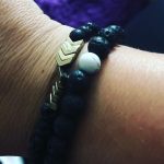 White Howlite Lava Stone Anxiety Bracelet