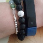 White Howlite Lava Stone Anxiety Bracelet