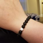 White Howlite Lava Stone Anxiety Bracelet