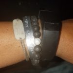 White Howlite Lava Stone Anxiety Bracelet