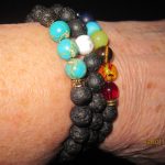 White Howlite Lava Stone Anxiety Bracelet