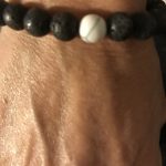 White Howlite Lava Stone Anxiety Bracelet