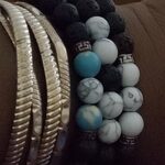 Turquoise Howlite Diffuser Anxiety Bracelet