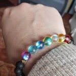 Glow Glass Chakra Adjustable Anxiety Bracelet