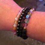 Glow Glass Chakra Adjustable Anxiety Bracelet